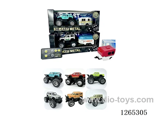 1:64 RC alloy car included battery 6 mixed