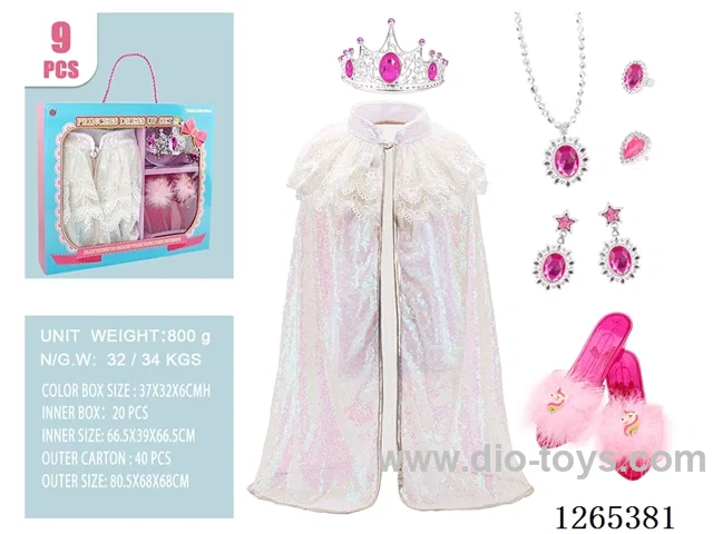 9PCS Princess Dress Set