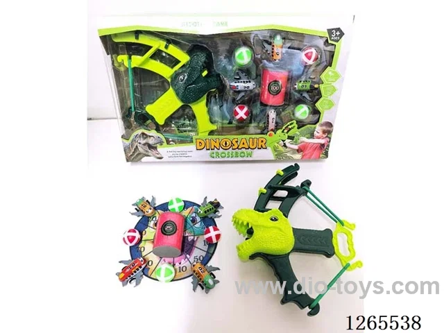 Bow and Arrow Dinosaur Gun with Sticky Balls 2 colors