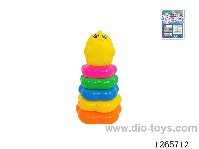 5-Layer Floral Rainbow Stackable Rings (Chick)