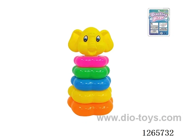 5-Layer Floral Rainbow Stackable Rings (Dumbo)