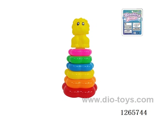 6-Layer Floral Rainbow Stackable Rings (Lion)