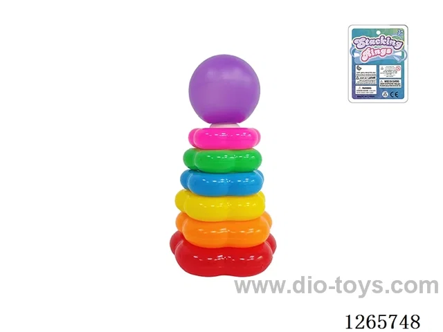 6-Layer Floral Rainbow Stackable Rings (Ball)