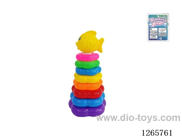 8-Layer Floral Rainbow Stackable Rings (Clownfish)