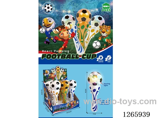 World Cup toys with light 9PCS not included battery
