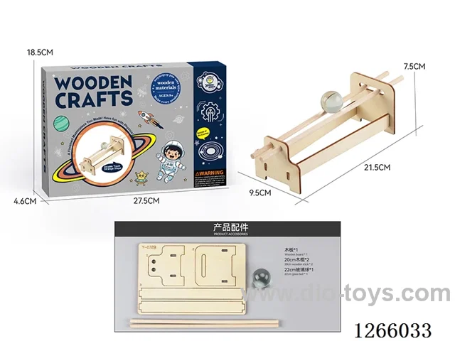 Wooden Educational Experiment - Double-Track Incline (7PCS)