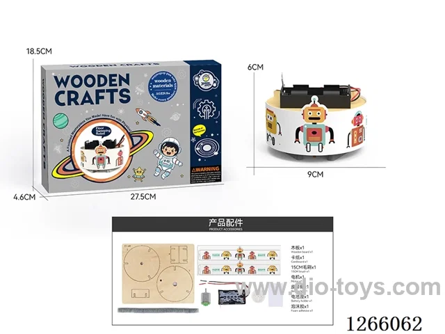 Wooden Educational Experiments - Sweeping Robot (11PCS)