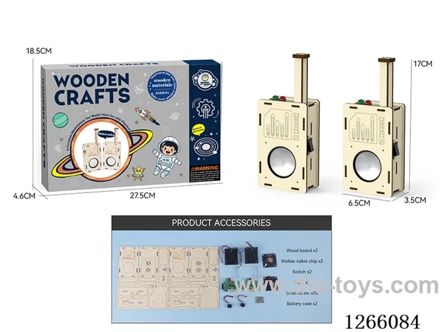 Wooden Educational Experiment - Walkie-Talkie (54PCS)