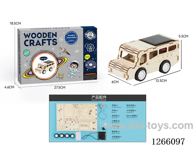 Wooden Educational Experiment - Solar-Powered Bus