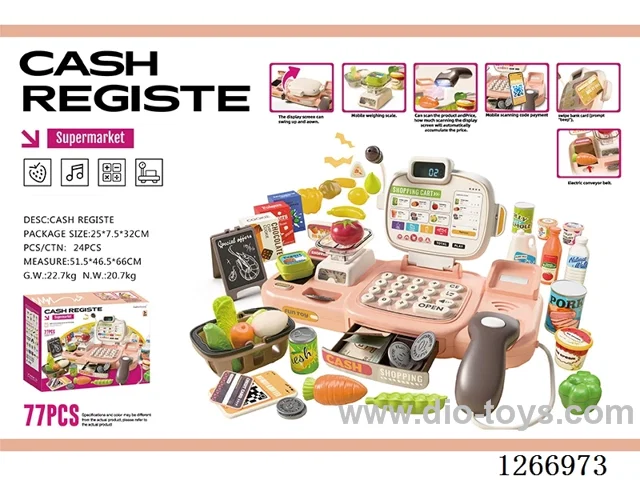 Smart Voice Recognition Folding Cash Register (Voice Recognition, Calculator, Amplifier, Transmission, Mobile Payment Function) 77Pcs. Not Included Battery