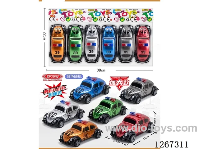 6PCS pull back car