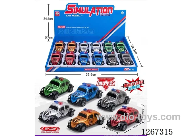 12PCS pull back car