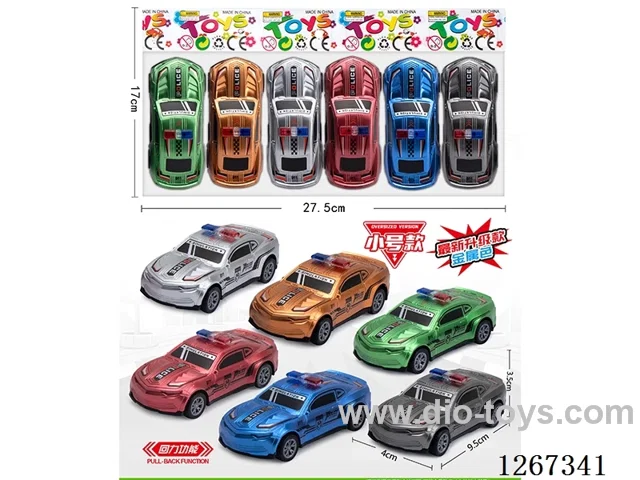 6PCS pull back car