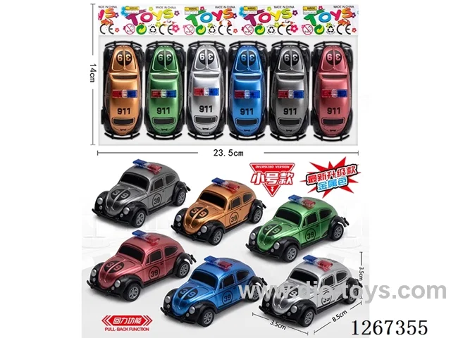 6PCS pull back car