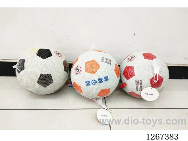 Inflatable 9-inch rubber soccer ball