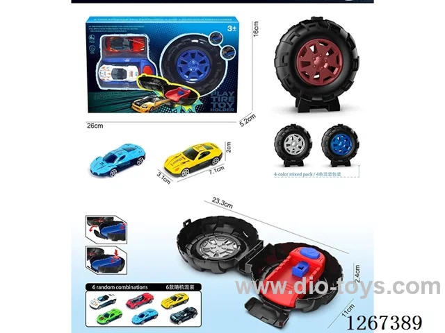 Tire Launcher + 2 Alloy Cars