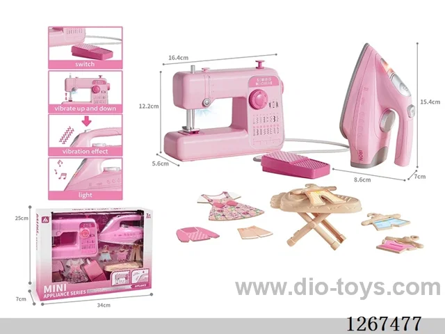 Sewing Machine Iron Set with light not included battery
