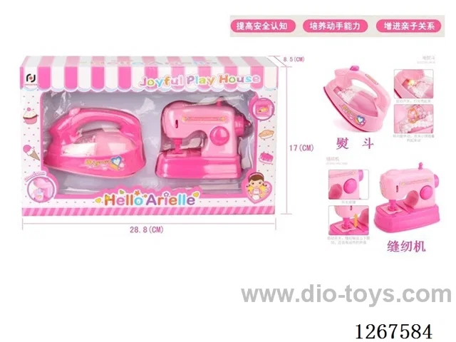Electric iron + sewing machine