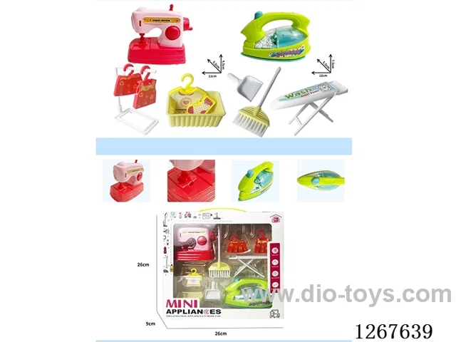 Sewing machine + iron with light