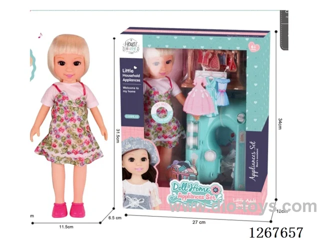 14-inch Doll Sewing Machine Set with IC