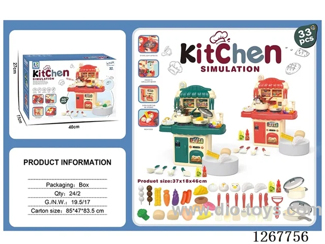 46CM kitchen set W L/M 33PCS