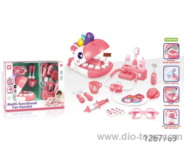 Unicorn Doctor Set Toys Teeth Cleaning Training