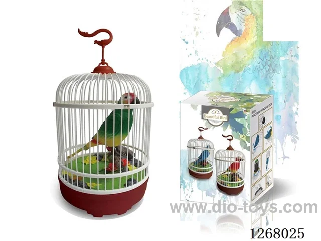 Single Parrot Cage - Voice-Activated