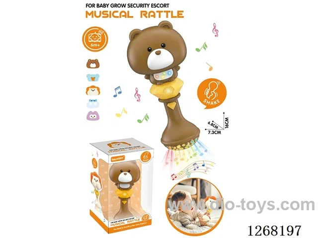 Rattle Music Stick (Requires 2*1.5V AAA batteries, not included)