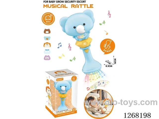 Rattle Music Stick (Requires 2*1.5V AAA batteries, not included)