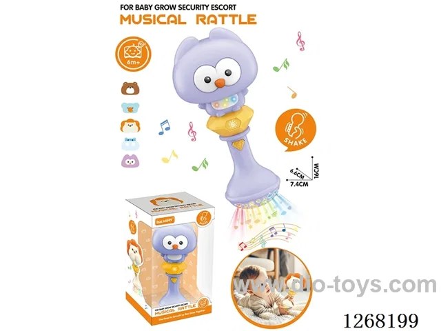 Rattle Music Stick (Requires 2*1.5V AAA batteries, not included)