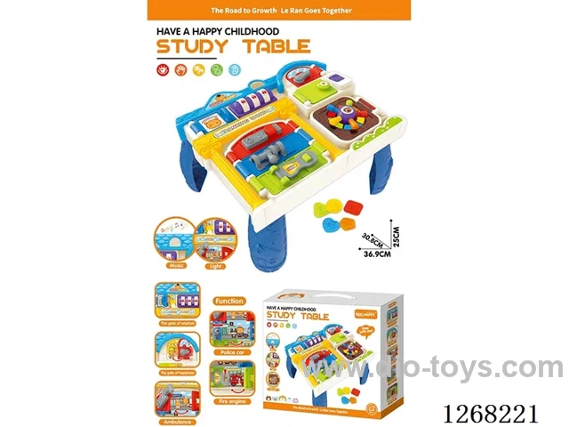 Montessori Early Learning Lock-Opening Cognitive Learning Desk (Requires 3*1.5V “AA” batteries, not included)