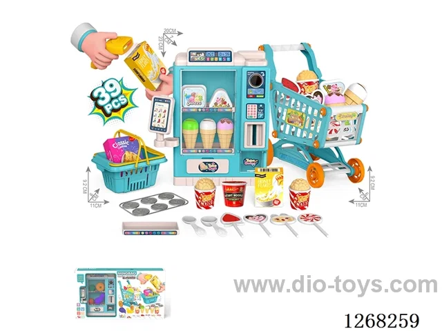 Vending Machine Ice Cream Cart Set 39PCS