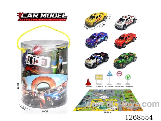 pull back tin car