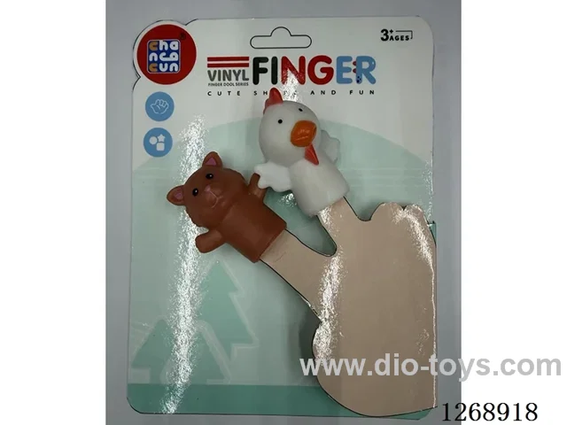 2PCS Vinyl finger puppets