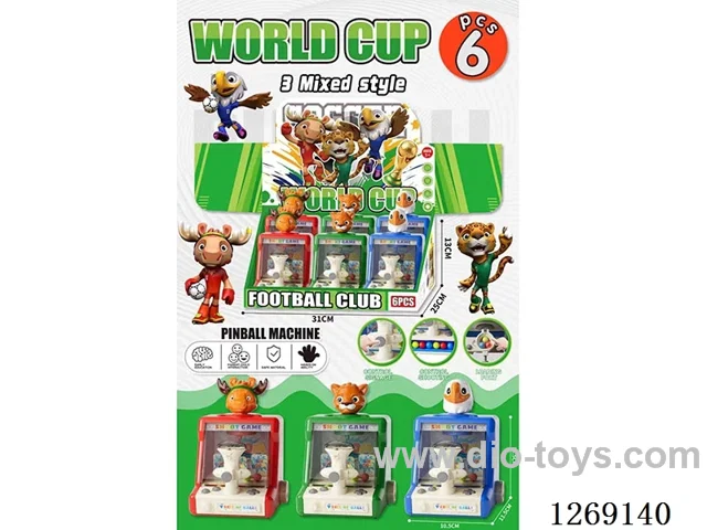 World Cup-Themed Shooting Game Machine 6PCS with Lights