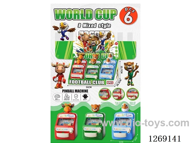 World Cup-Themed Marble Game Machine 6PCS