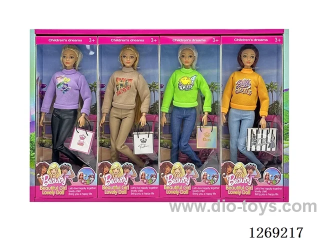 11.5 inch 11-joint Barbie 4PCS