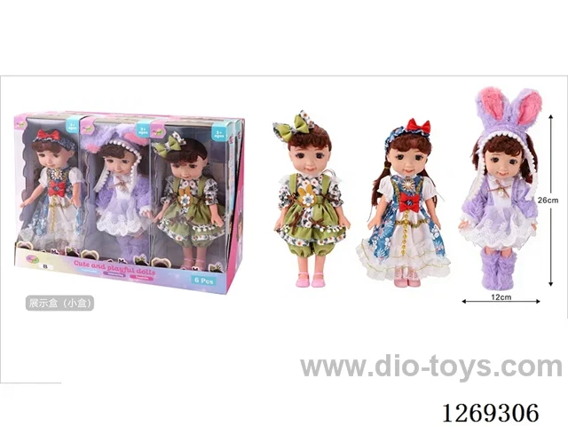 10-inch fully-vinyl Doll with Four-Voice IC (6-Pack) (included battery)