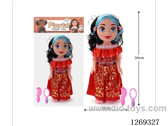 18-inch fully-vinyl black female doll with four-tone IC included battery