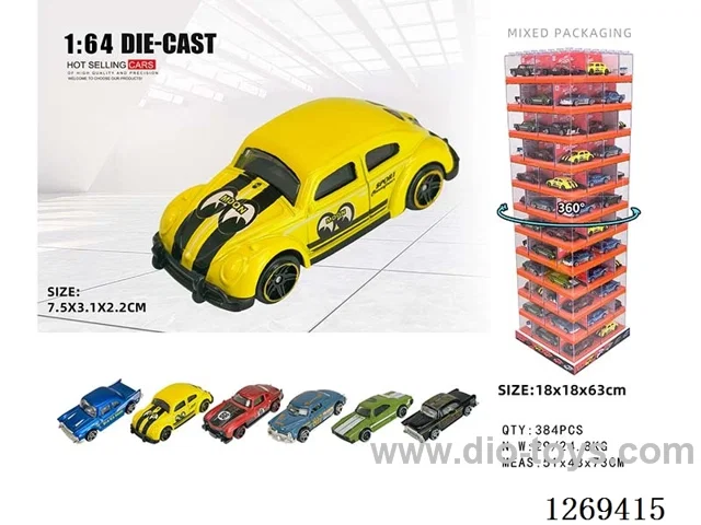1:64 free wheel alloy car