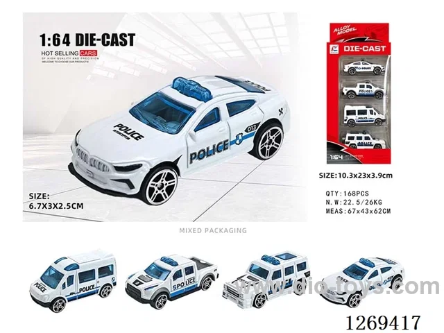 1:64 free wheel alloy car