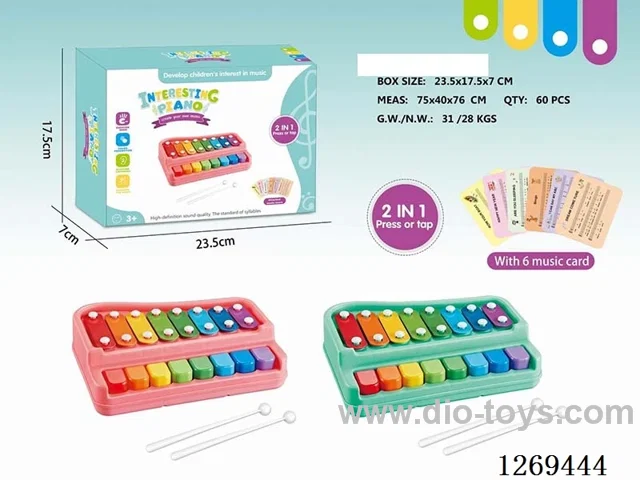 8-note Xylophone toy 2 in 1