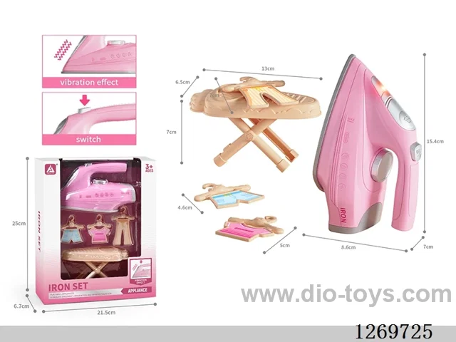 Electric Iron Set (Features: Vibration, lights; 2 AA batteries not included)
