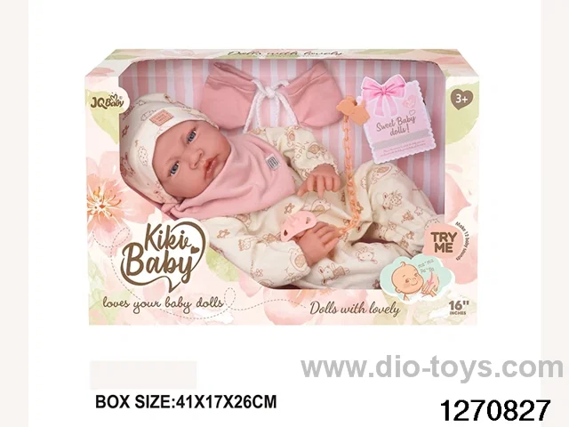 16-inch cotton body doll with power function and 12 vocal track accessories