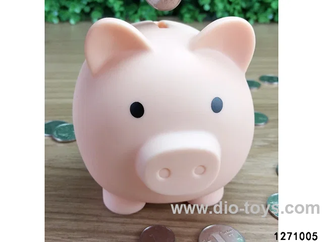 pig piggy bank in brown box