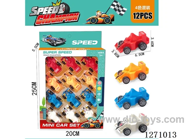 12PCS pull back car