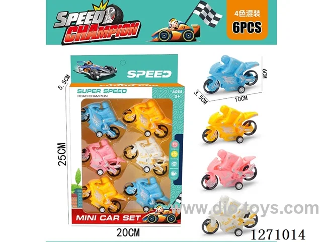 6PCS pull back car