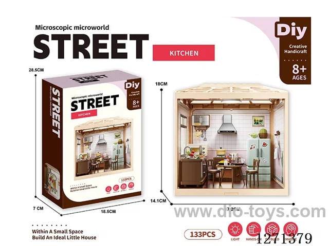 Micro Play House Kitchen Set (Decorative Ceiling with Lights)