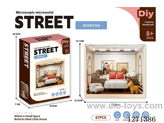 Micro Play House Bedroom Set (Flat Ceiling, No Lights)