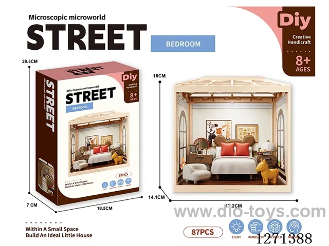 Micro Play House Bedroom Set (Decorative Ceiling without Lights)